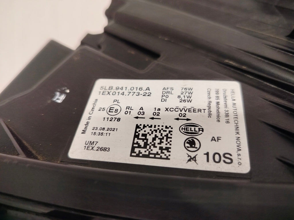 Frontscheinwerfer Skoda Enyaq 5LB941016A Full LED Rechts Scheinwerfer Headlight