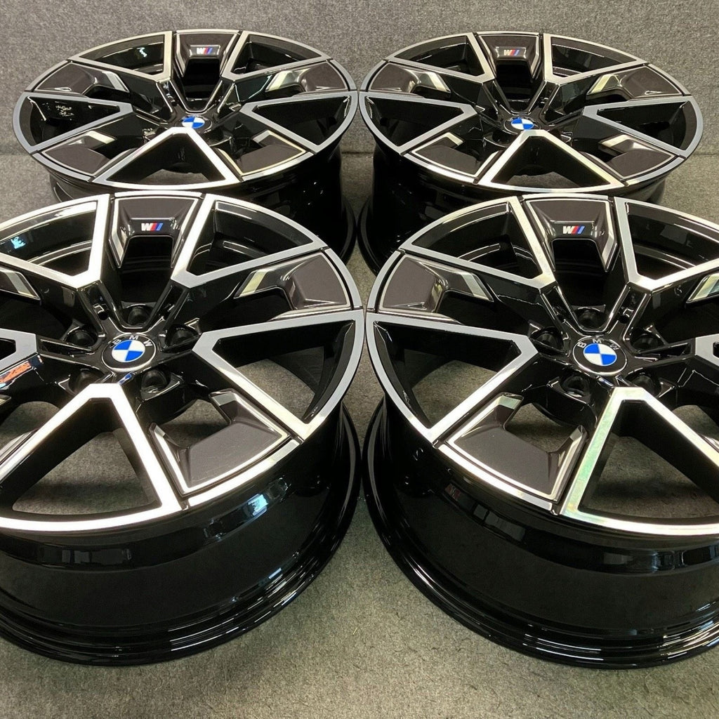 4x Alufelge 18 Zoll 8.5" 5x112 36ET Glanz Schwarz 8747286 BMW I4 Rim Wheel FEL1507402875sr
