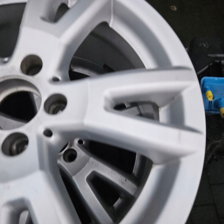 1x Alufelge 17 Zoll 7.5" 5x112 47ET Glanz Silber A2044015802 Mercedes-Benz W204 FEL6722996066sr