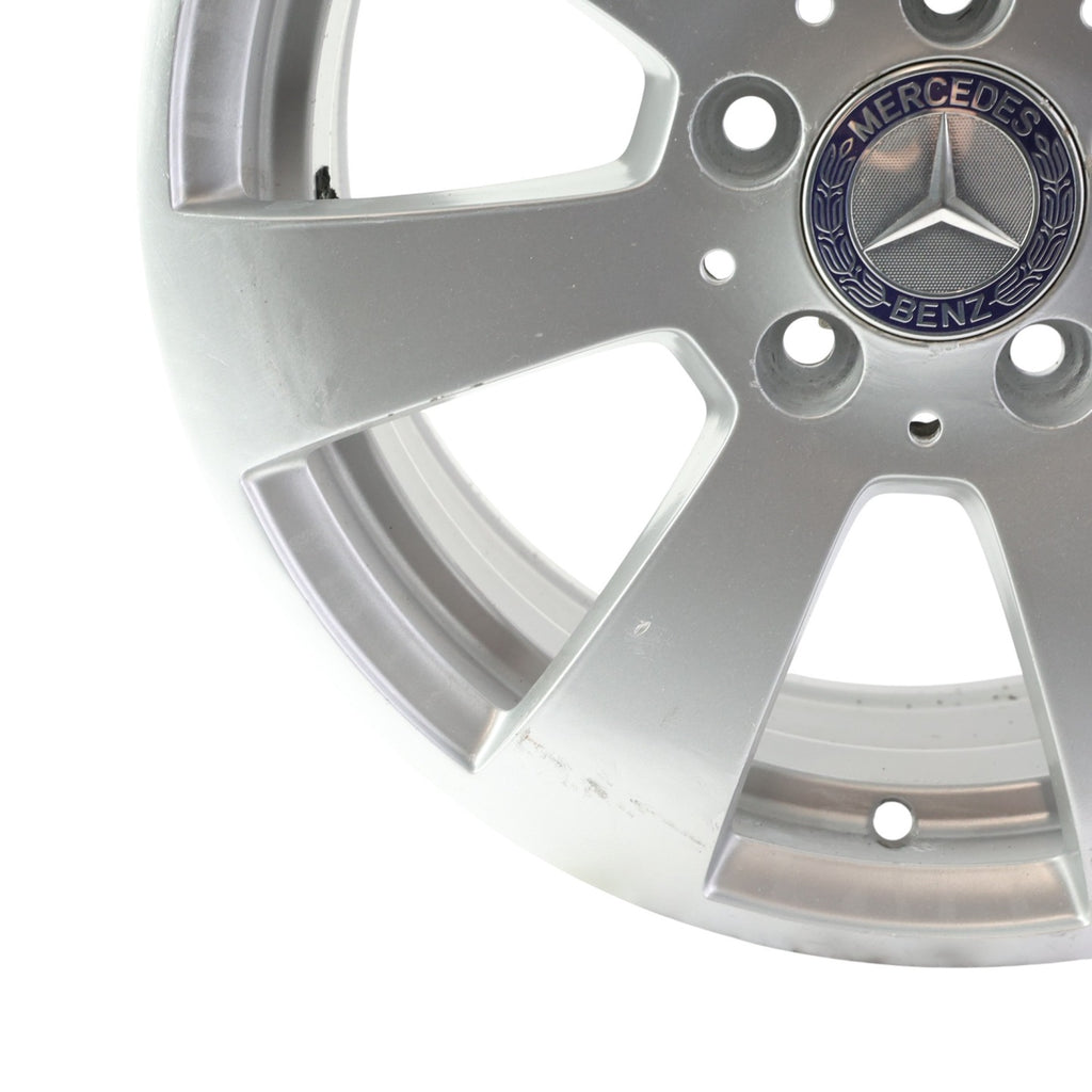1x Alufelge 15 Zoll 7.0" 5x112 43ET Glanz Silber A2044011102 Mercedes-Benz W204 FEL7239980420he