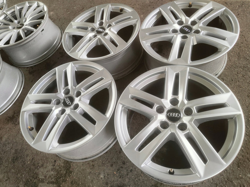 4x Alufelge 17 Zoll 7.0" 5x112 42ET Glanz Silber 8W0601025P Audi A4 B8 Rim Wheel FEL6991222035qt