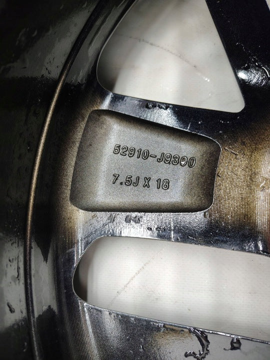 1x Alufelge 18 Zoll 7.5" 5x114.3 52ET 52910-J9300 Hyundai Tucson Rim Wheel FEL8798273742ag
