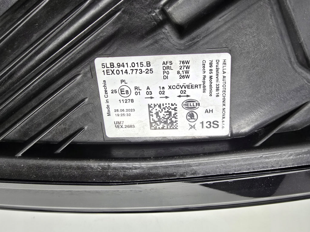 Frontscheinwerfer Skoda Enyaq I 5LB941015B Links Scheinwerfer Headlight SCH1038183314si