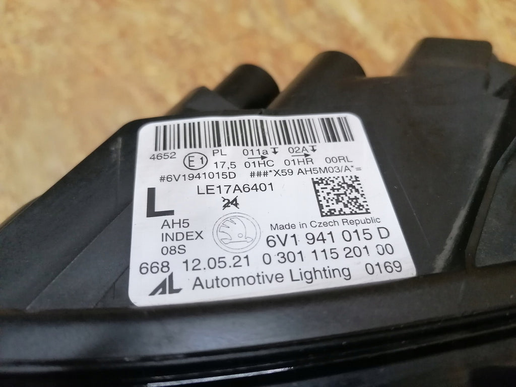 Frontscheinwerfer Skoda Fabia III 6V1941015D LED Links Scheinwerfer Headlight SCH1412377367uq