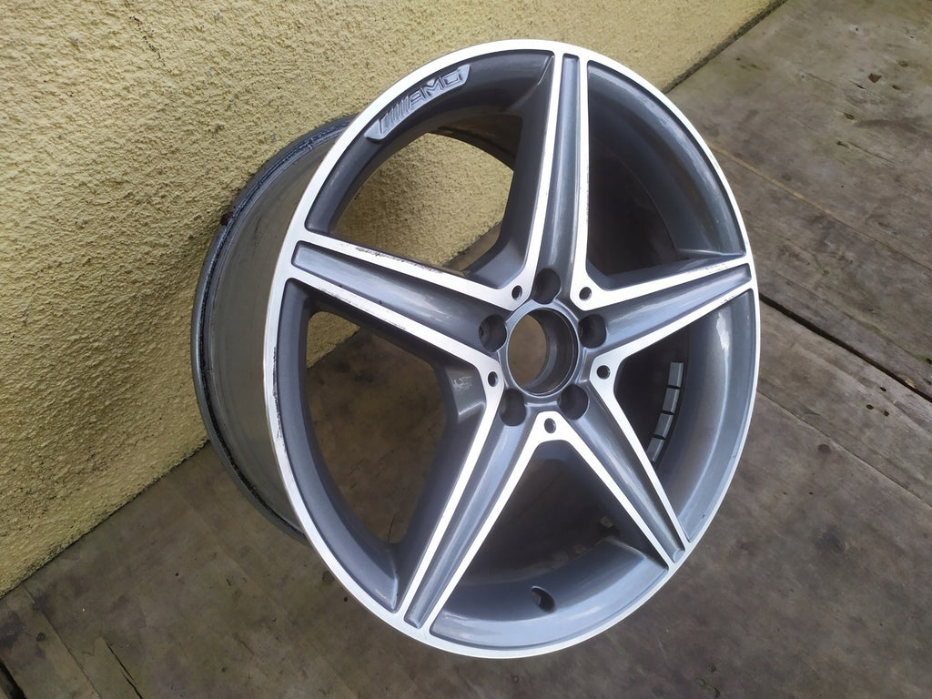 1x Alufelge 18 Zoll 8.5" 5x112 49ET 2054011200 Mercedes-Benz W205 Rim Wheel