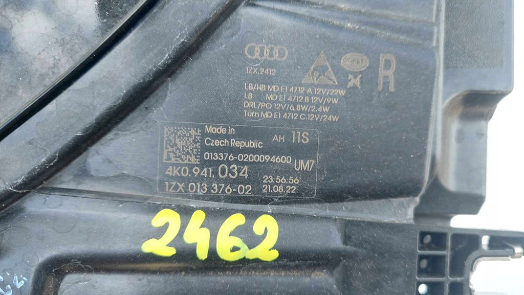 Frontscheinwerfer Audi A6 C8 4K0941034 Full LED Rechts Scheinwerfer Headlight SCH7786020962cw