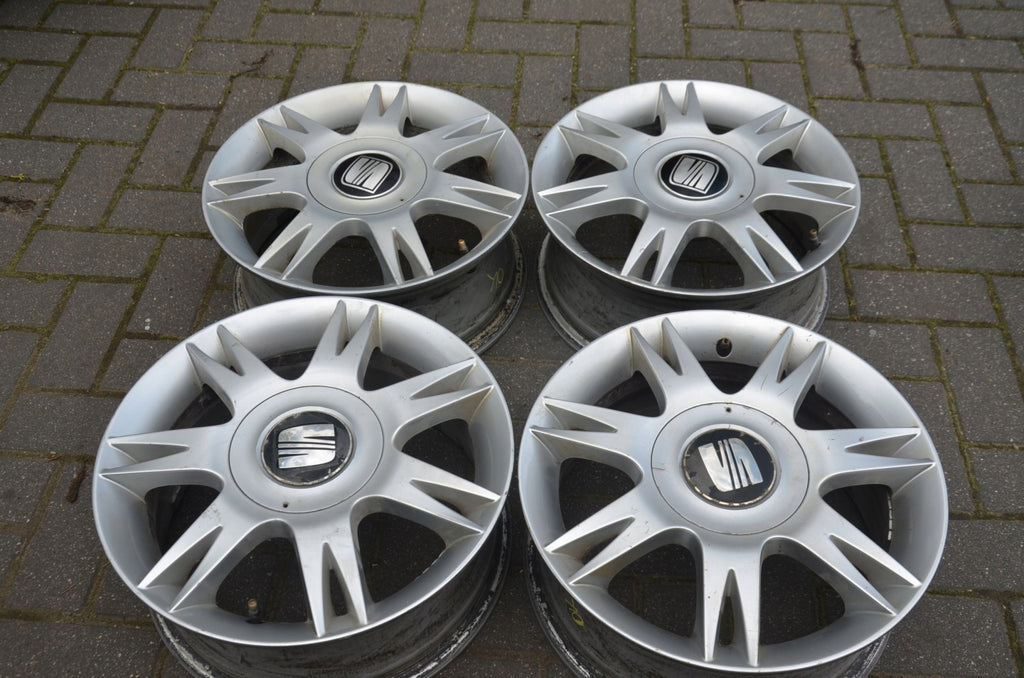 4x Alufelge 15 Zoll 6.0" 5x100 43ET Seat Ibiza Polo Rim Wheel FEL4520043095zw