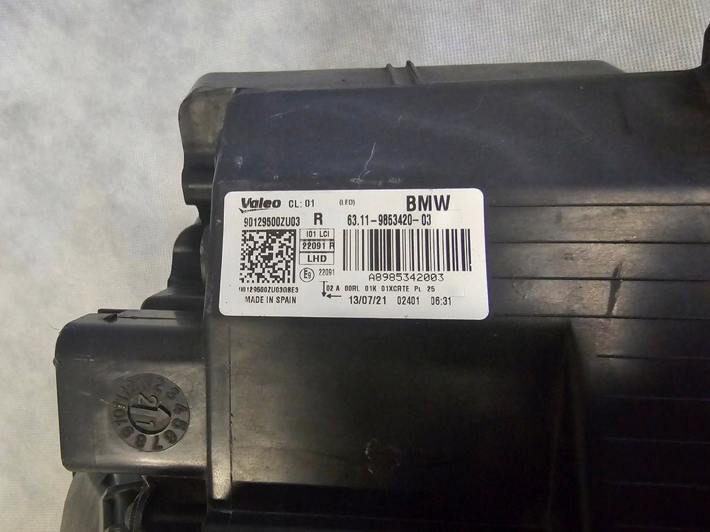 Frontscheinwerfer BMW I3 9853420-03 Rechts Scheinwerfer Headlight SCH8156655514ir
