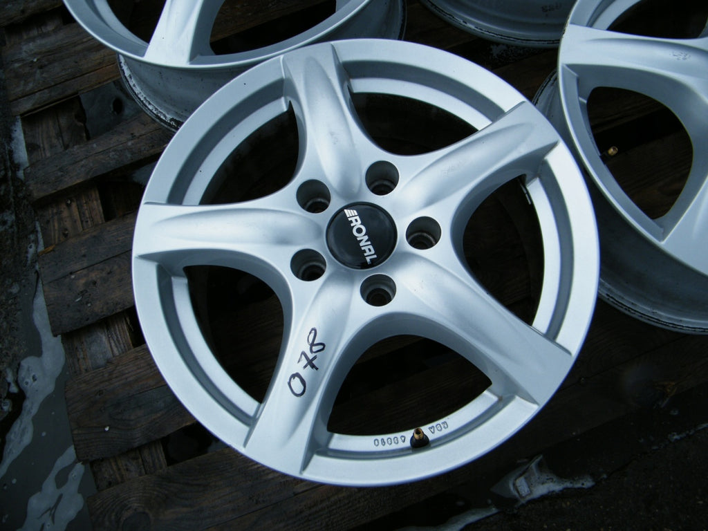 4x Alufelge 16 Zoll 6.5" 5x112 50ET Glanz Silber 8T0601025B Audi Altea III I FEL7871285447cy