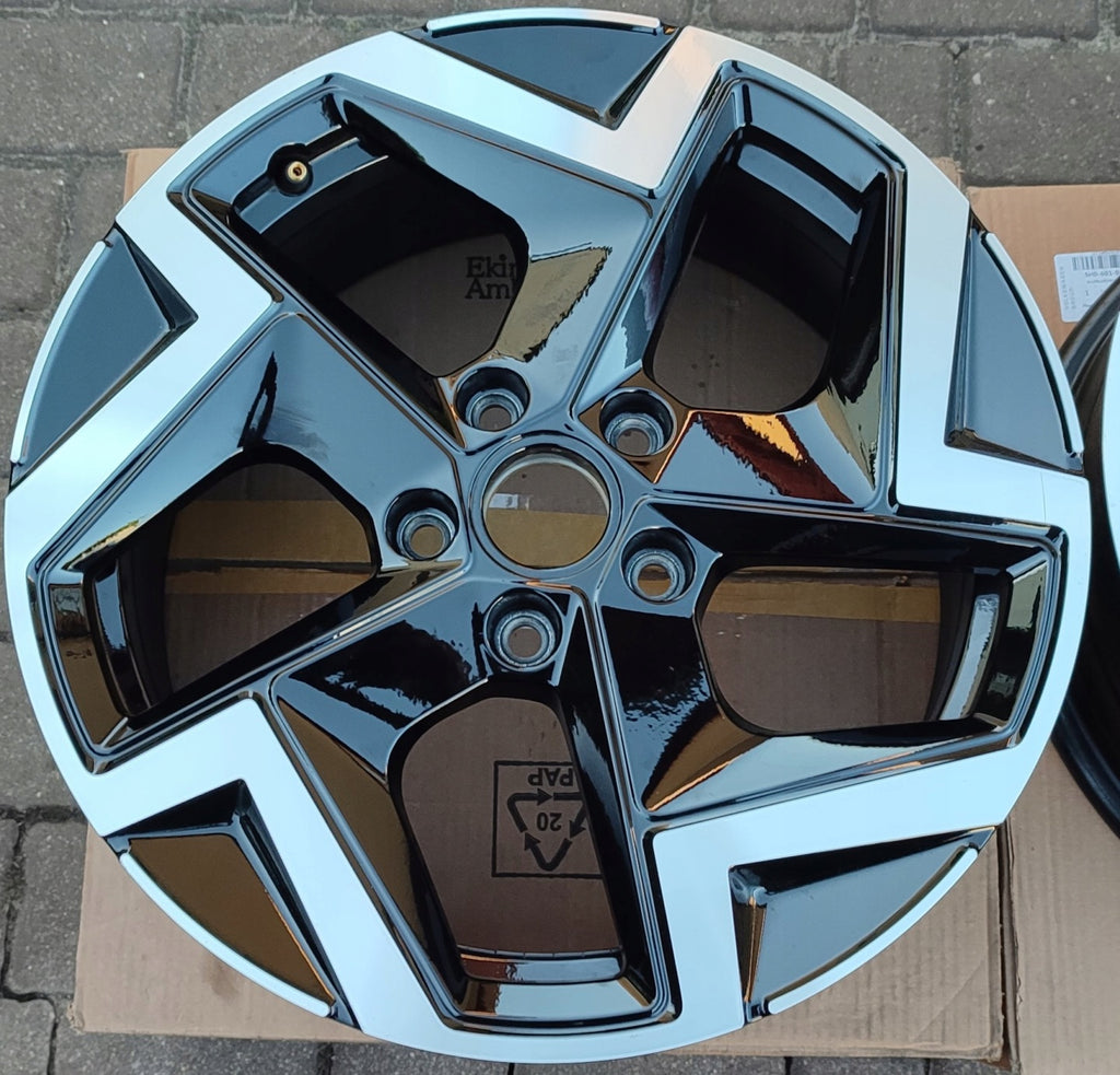 1x Alufelge 17 Zoll 7.5" 5x112 51ET Glanz Schwarz 5H0601025AP VW Golf Viii FEL4744553312ue