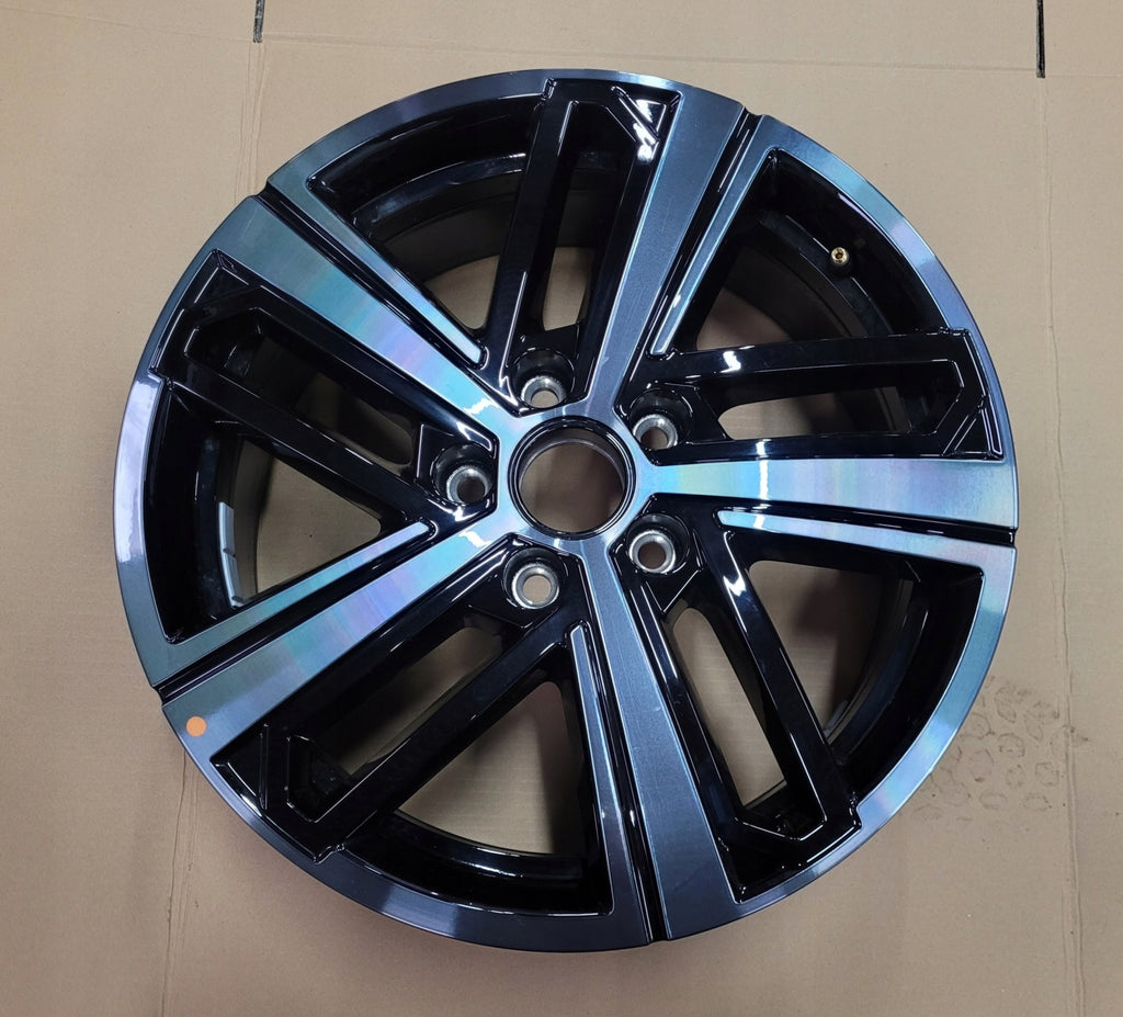 1x Alufelge 17 Zoll 6.5" 5x112 49ET Glanz Schwarz 2K7601025C VW Caddy I FEL8511302395ok