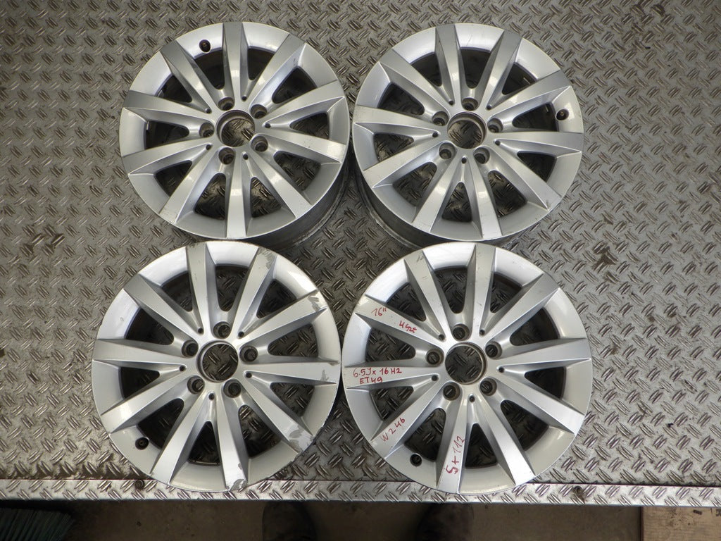 4x Alufelge 16 Zoll 6.5" 5x112 49ET Mercedes-Benz W176 W246 Rim Wheel FEL1652451309vt