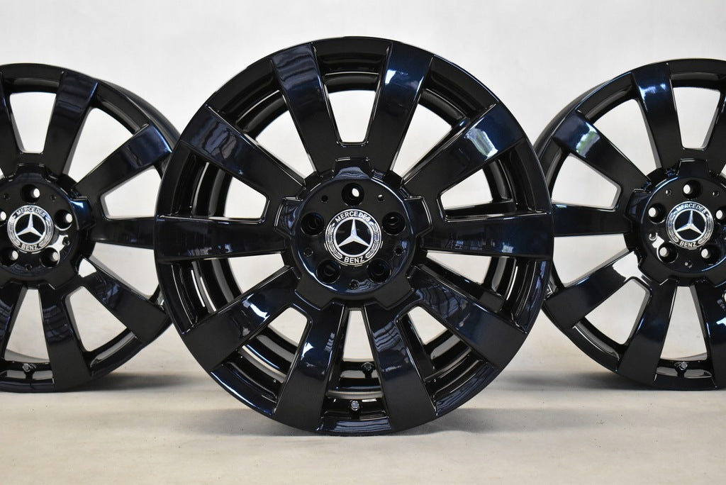 4x Alufelge 19 Zoll 8.5" 5x112 52ET Glanz Schwarz A2044012102 Mercedes-Benz X204 FEL5915900085ex