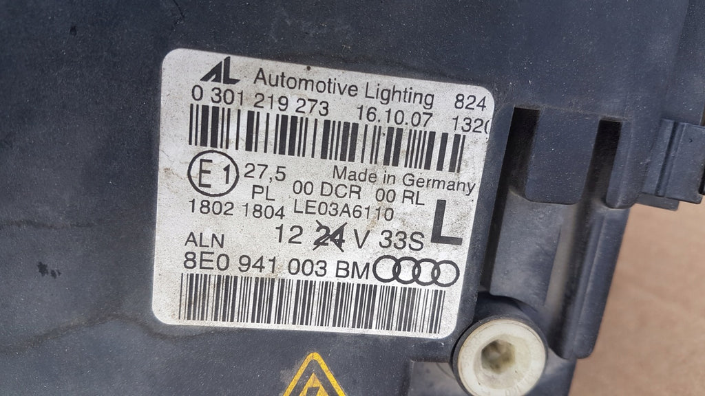 Frontscheinwerfer Audi A4 B7 8E0941003BM Bi-Xenon Links Scheinwerfer Headlight SCH9941487404be