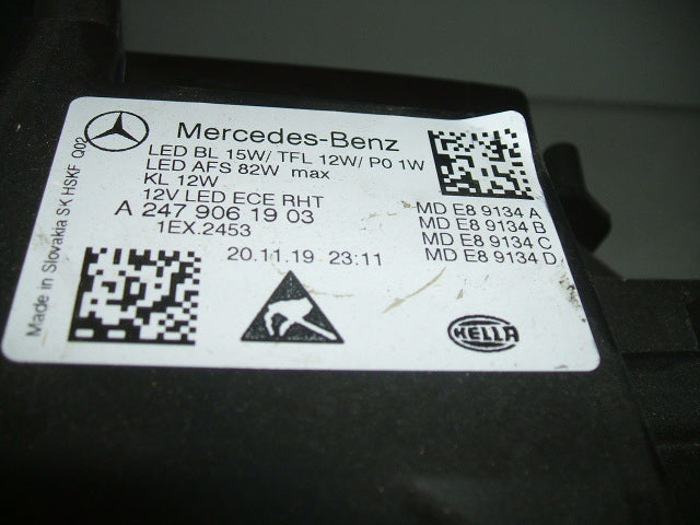 Frontscheinwerfer Mercedes-Benz W247 A2479061903 LED Rechts oder Links SCH3333702861pp