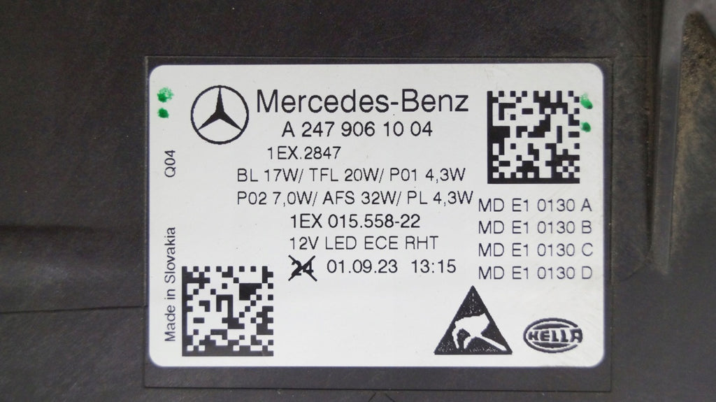 Frontscheinwerfer Mercedes-Benz 2479061004 LED Rechts Scheinwerfer Headlight SCH3331844643fo