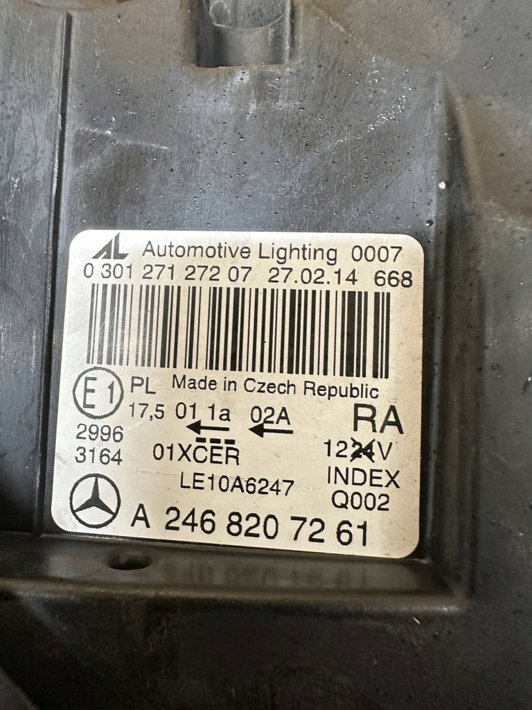 Frontscheinwerfer Mercedes-Benz W246 A2468207261 Rechts Scheinwerfer Headlight SCH5095395645rt