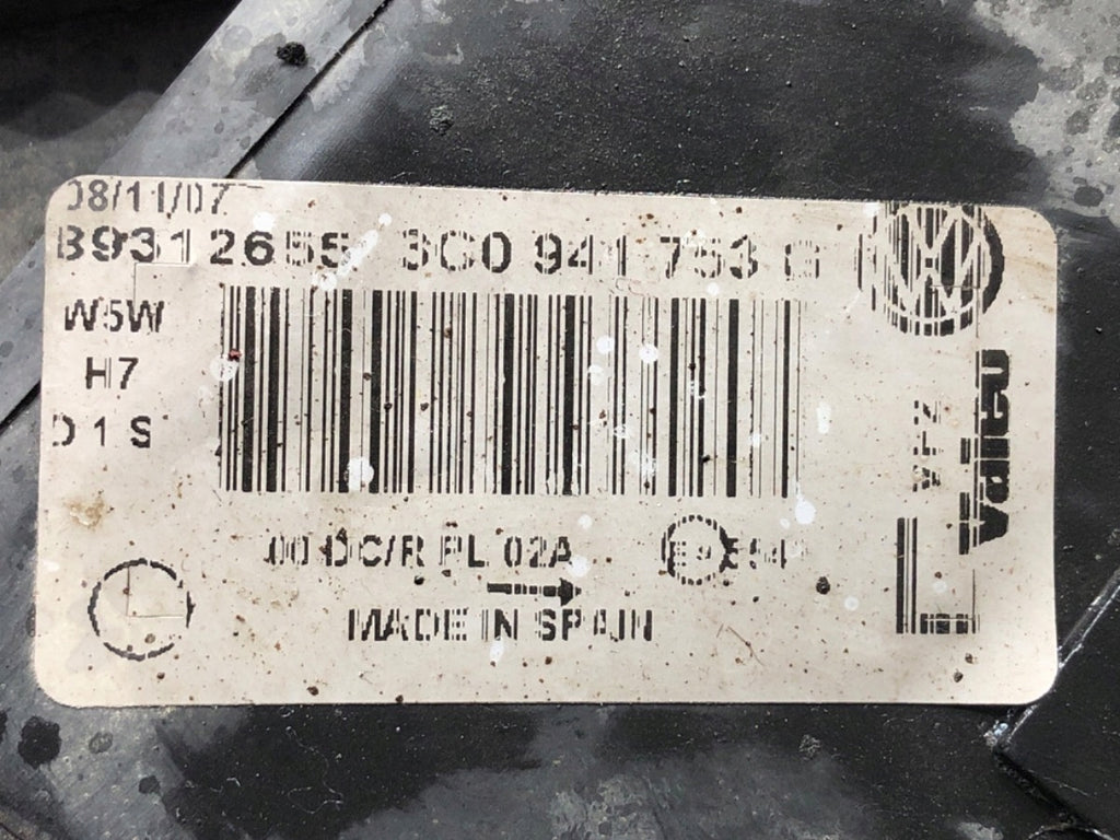 Frontscheinwerfer VW Passat Ein Stück (Rechts oder Links) Scheinwerfer Headlight SCH8794327315ov