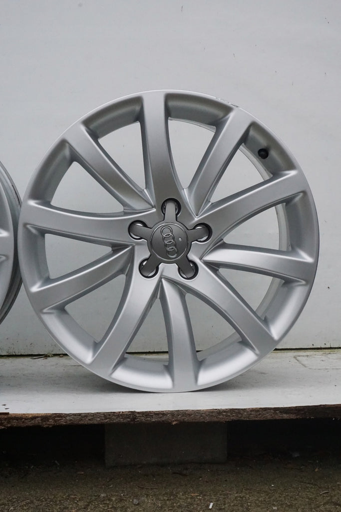 4x Alufelge 18 Zoll 8.0" 5x112 47ET Glanz Silber 8K0601025BT Audi Rim Wheel