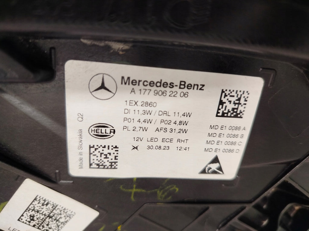 Frontscheinwerfer Mercedes-Benz W177 A1779062206 Full LED Rechts Headlight SCH1447287486ch