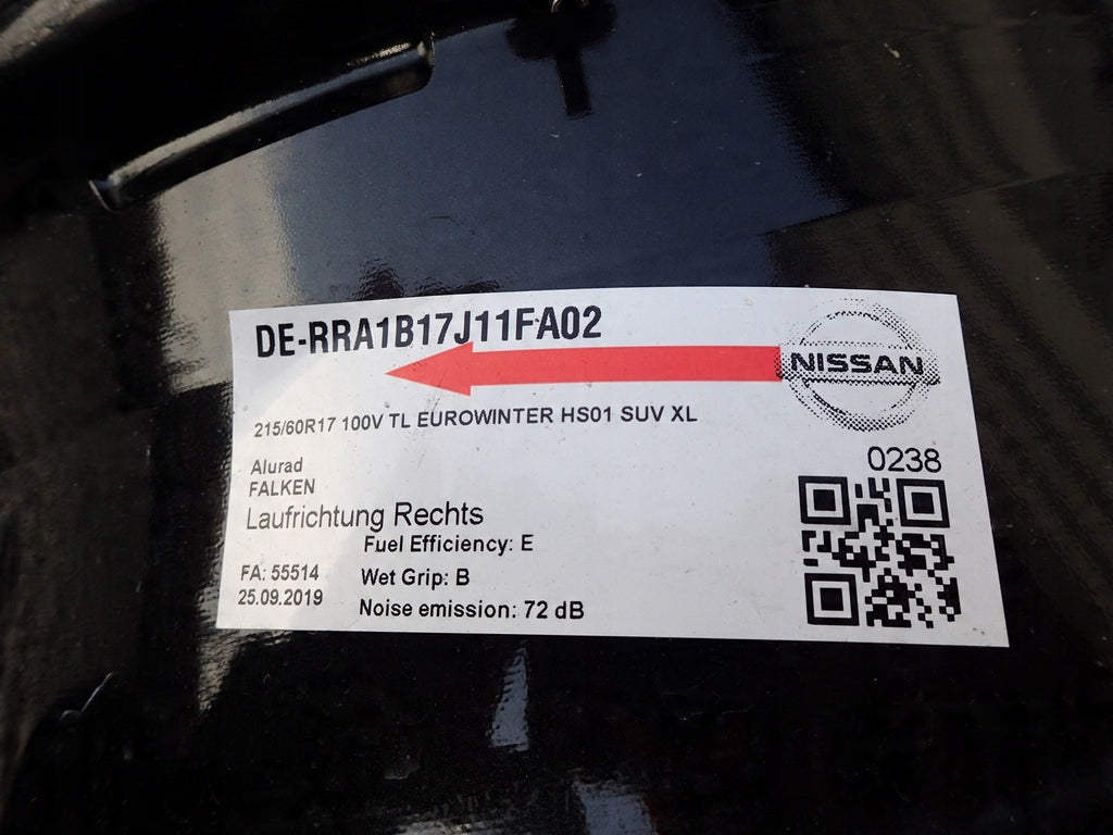 1x Alufelge 17 Zoll 7.0" 5x114.3 8201485175 Nissan Rim Wheel