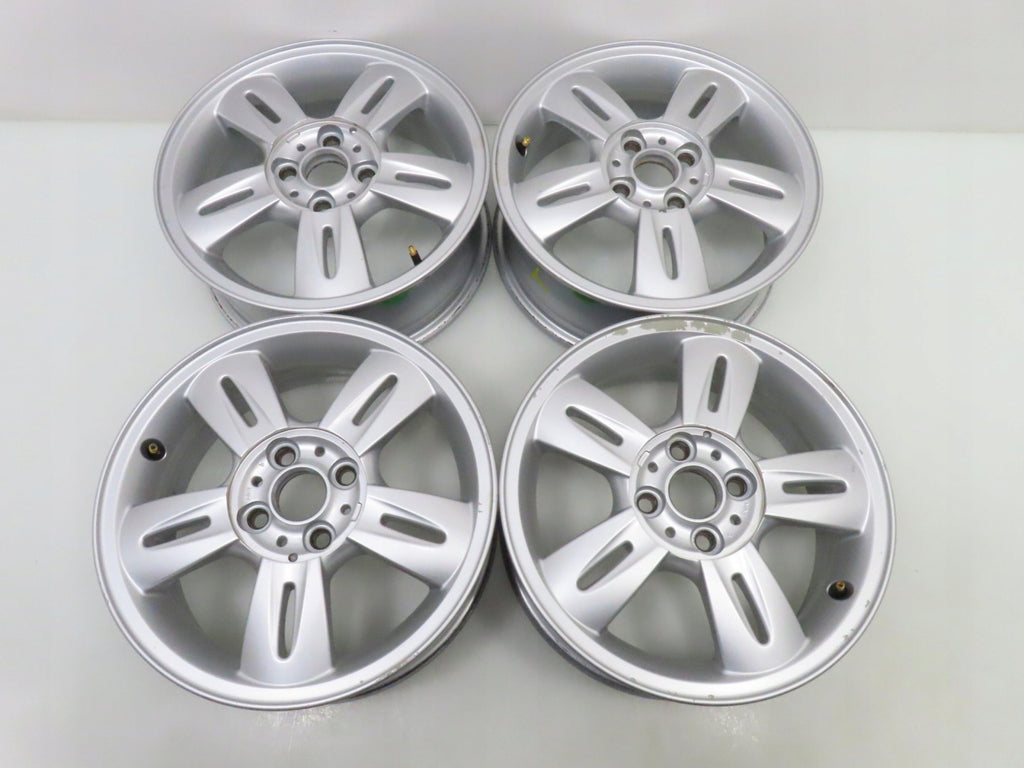 4x Alufelge 15 Zoll 5.5" 4x100 45ET Silber 6763295 Mini Rim Wheel FEL1232360695ps
