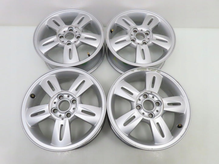 4x Alufelge 15 Zoll 5.5" 4x100 45ET Silber 6763295 Mini Rim Wheel FEL1232360695ps