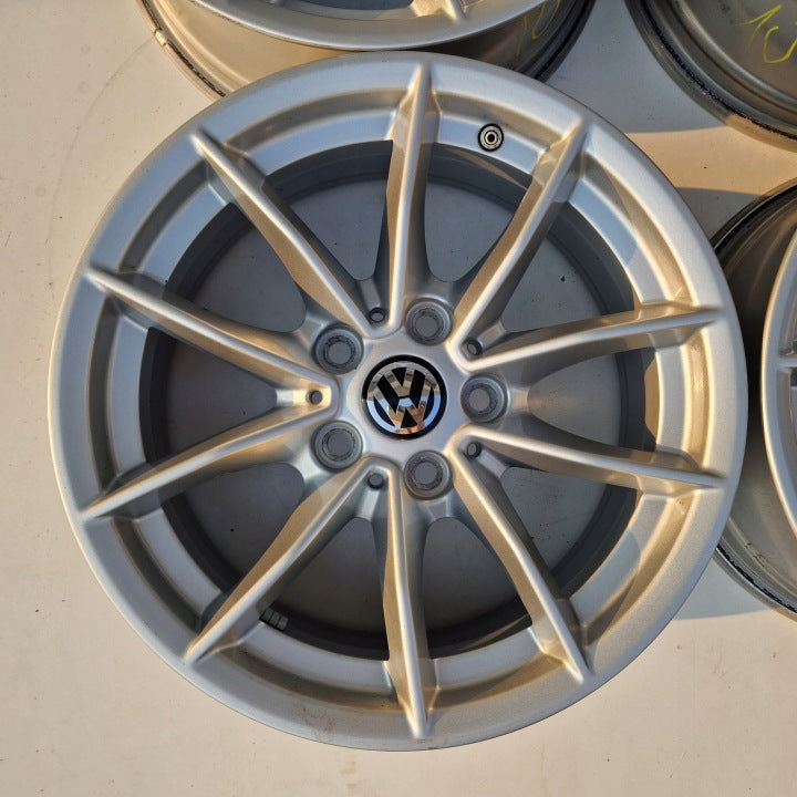 4x Alufelge 16 Zoll 6.5" 5x112 22ET 68876921 BMW 4 Tiguan Passat B8 Sharan FEL9612020180kr