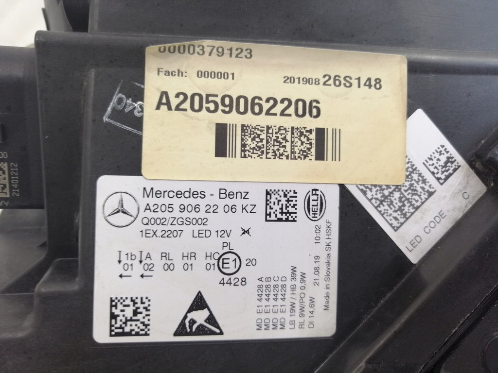 Frontscheinwerfer Mercedes-Benz W205 2059062206 LED Rechts Headlight SCH8397303325xf