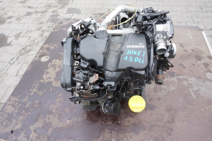 Motor Nissan Juke F15 K9K636 1.5 DCI 110PS 81kW Diesel Engine Komplett MOT8165226876an