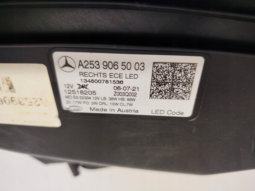 Frontscheinwerfer Mercedes-Benz Glc A2539065003 Rechts Scheinwerfer Headlight SCH7822741646mv