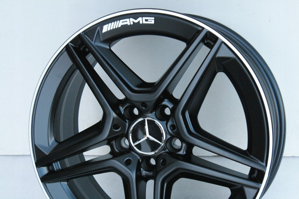 4x Alufelge 18 Zoll 7.5" 5x112 44ET Matt Schwarz A2054019500 Mercedes-Benz Amg FEL7870386882tp