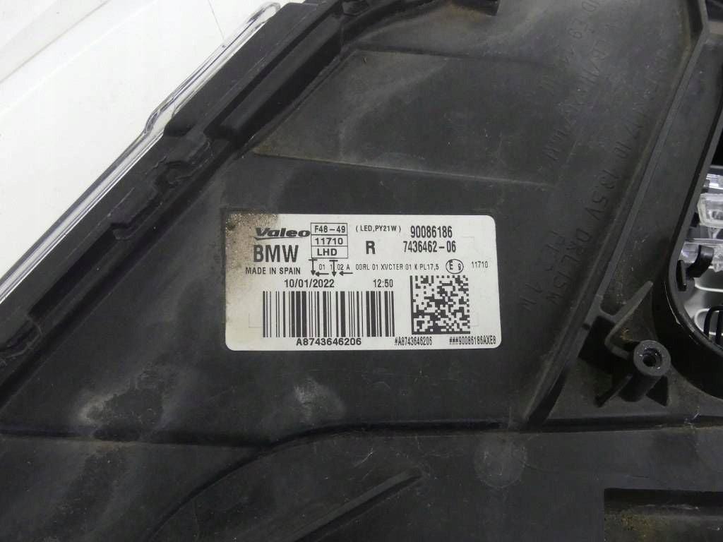 Frontscheinwerfer BMW X1 F48 7436462 Rechts Scheinwerfer Headlight SCH7883200193uy