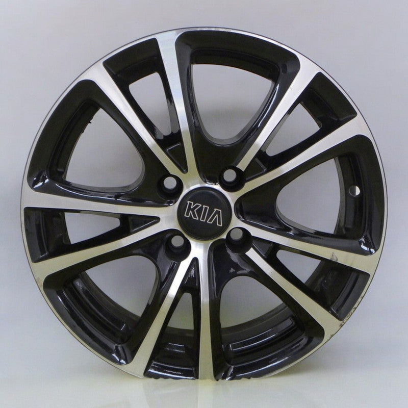 1x Alufelge 15 Zoll 5.5" 4x100 35ET ATT515A Kia Rio Rim Wheel