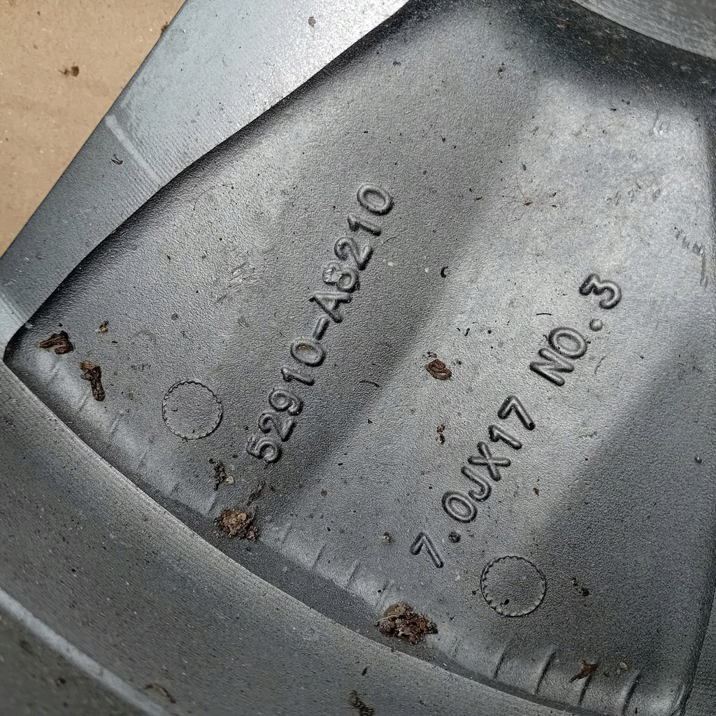 1x Alufelge 17 Zoll 7.0" 5x114.3 50ET Glanz Schwarz 52910-A8210 Kia Optima