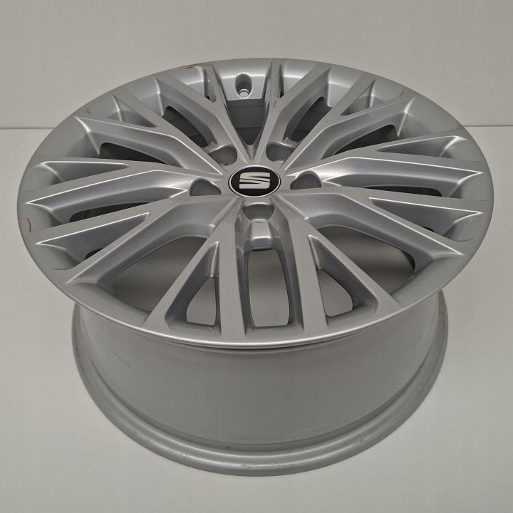 1x Alufelge 17 Zoll 7.5" 5x112 46ET Glanz Silber 5FA601025B Seat Leon Rim Wheel FEL3889020394nt