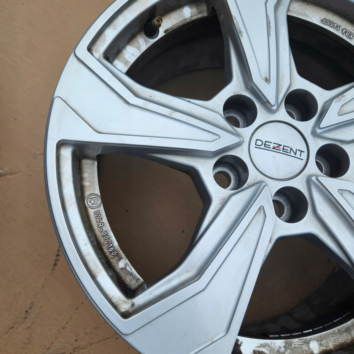 1x Alufelge 16 Zoll 7.0" 5x108 44ET Glanz Silber Rim Wheel FEL2064109741wz