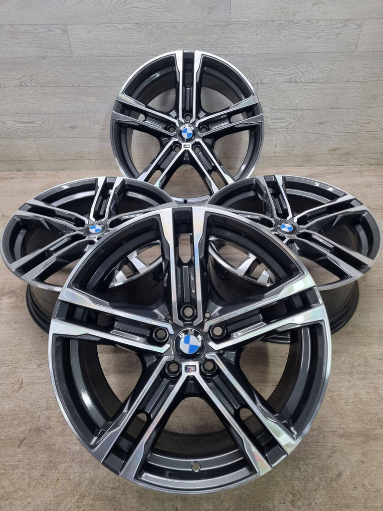 4x Alufelge 18 Zoll 8.0" 5x112 57ET Glanz Graphit 8092352 BMW 1 F40 Mg Rim Wheel FEL3187838032kv