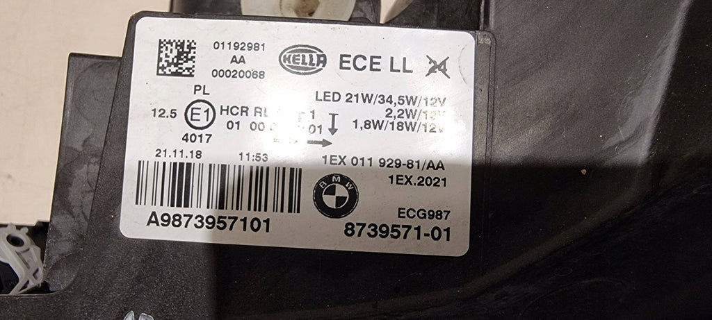 Frontscheinwerfer BMW 1 F20 8739571 Full LED Links Scheinwerfer Headlight SCH9771946497dh