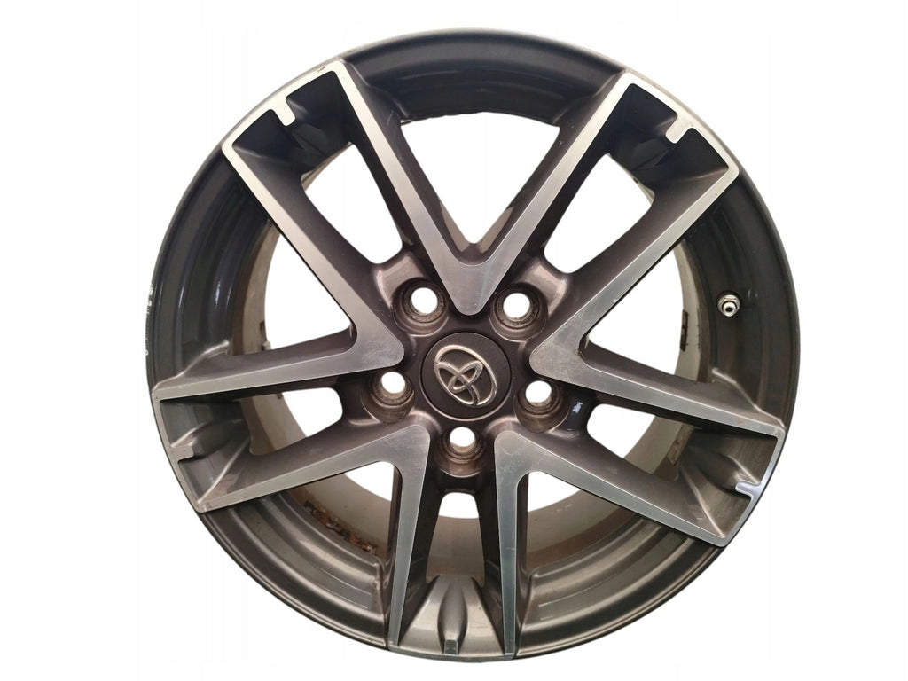 1x Alufelge 16 Zoll 6.5" 5x114.3 45ET Glanz Silber 42611-YY500 Toyota Auris FEL7282609304gv