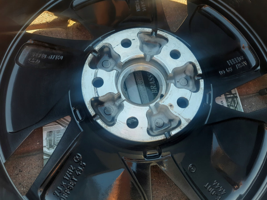 1x Alufelge 17 Zoll 7.0" 5x114.3 43 5ET 2910-N7160 Hyundai Rim Wheel FEL9095825337sp