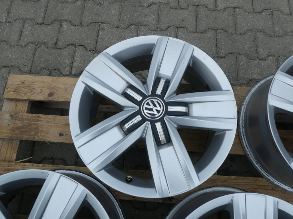 4x Alufelge 17 Zoll 7.0" 5x120 55ET Glanz Silber 7E0601025 VW T6 T5 Rim Wheel FEL5043657578ym