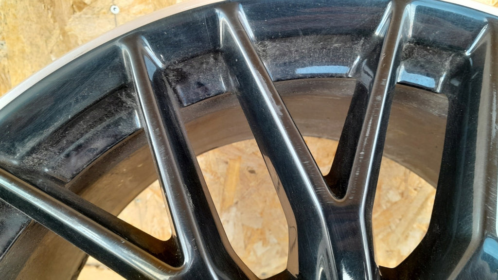 1x Alufelge 18 Zoll 8.0" 5x112 40ET Glanz Schwarz 8W0601025DD Audi A4 B9 FEL7159820776bb