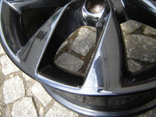 Laden Sie das Bild in den Galerie-Viewer, 1x Alufelge 16 Zoll 6.5&quot; 4x100 40ET Glanz Schwarz Opel Corsa Rim Wheel