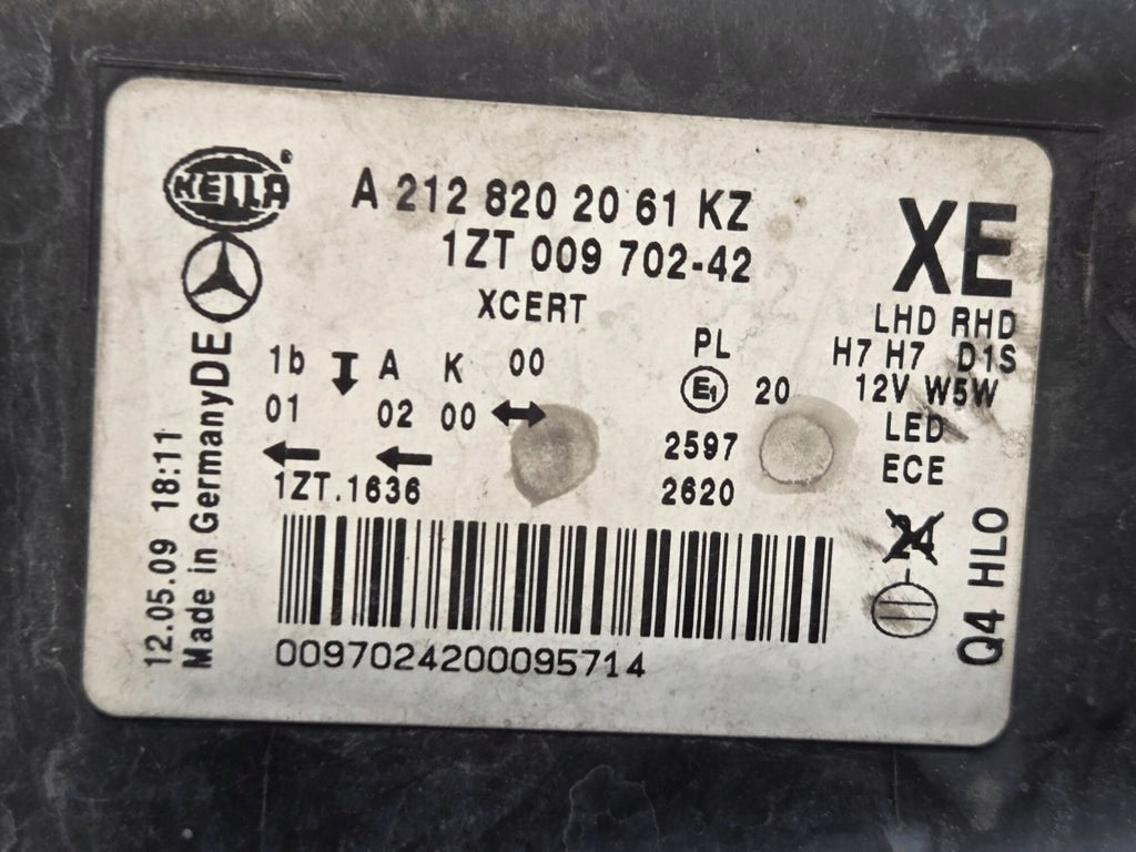 Frontscheinwerfer Mercedes-Benz W212 A2128202061KZ Rechts Scheinwerfer Headlight SCH8512063741yl