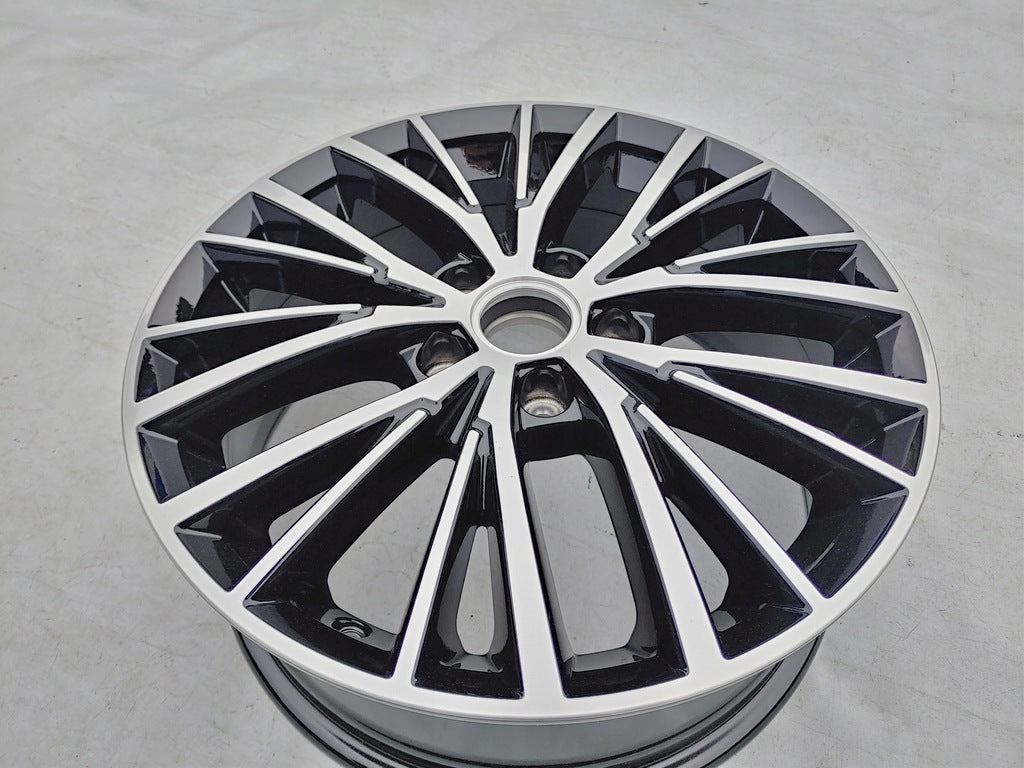 1x Alufelge 17 Zoll 6.5" 5x112 52ET Glanz Schwarz 5TA601025 VW Touran Rim Wheel FEL8923199241yw