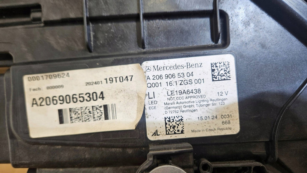 Frontscheinwerfer Mercedes-Benz W206 A2069065304 Links Scheinwerfer Headlight SCH3692947785vy