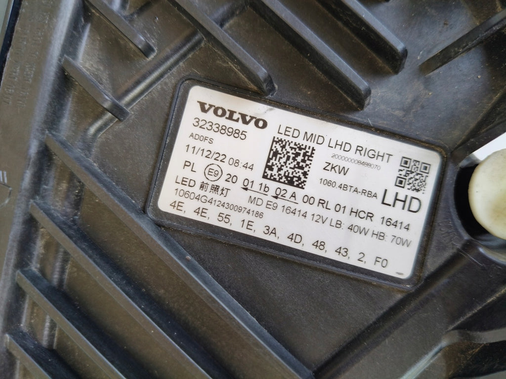 Frontscheinwerfer Volvo Xc60 II 32338985 Full LED Rechts Scheinwerfer Headlight SCH1397264122tx