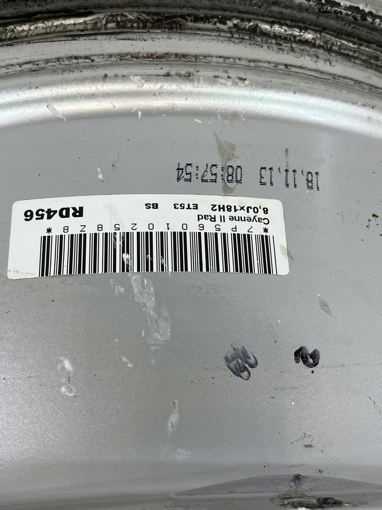 1x Alufelge 18 Zoll 8.0" 5x130 7P5601025 Porsche Cayenne Rim Wheel