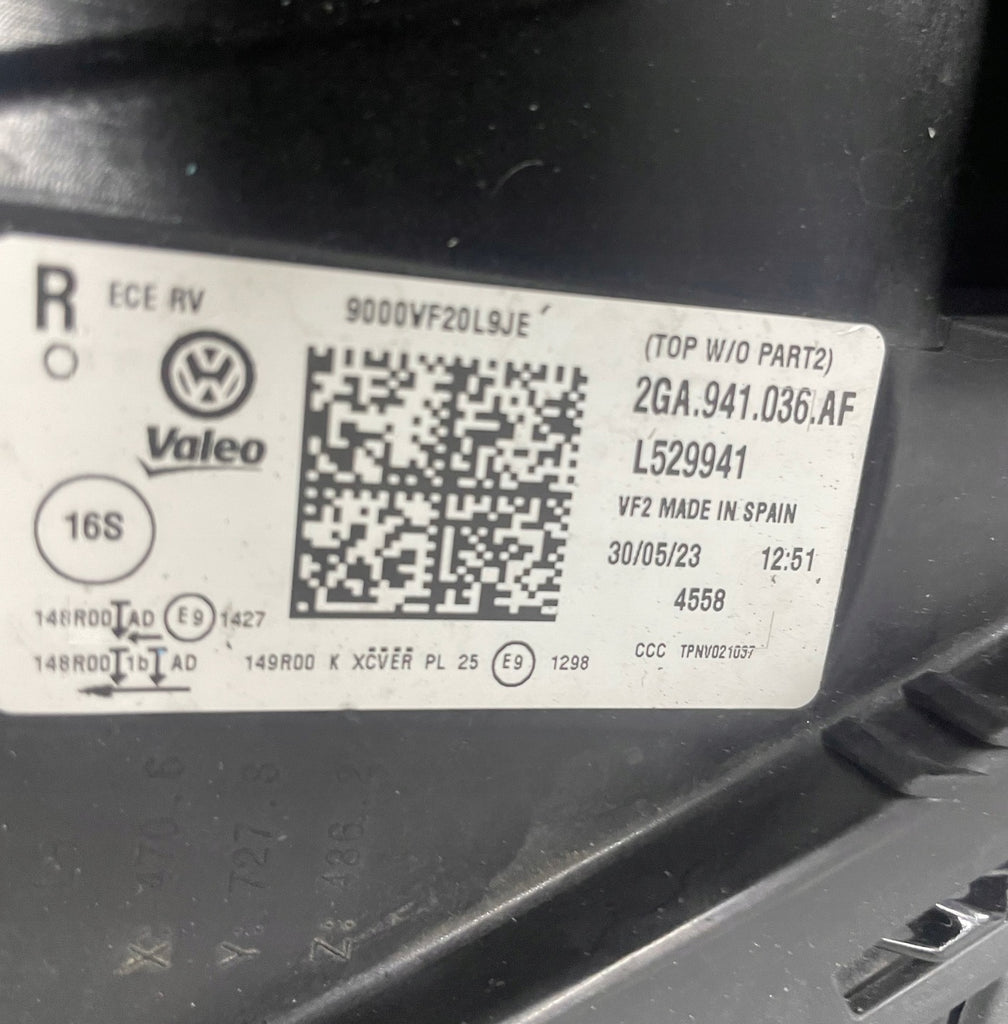 Frontscheinwerfer VW Troc T-Roc 2GA941036AF LED Rechts Scheinwerfer Headlight